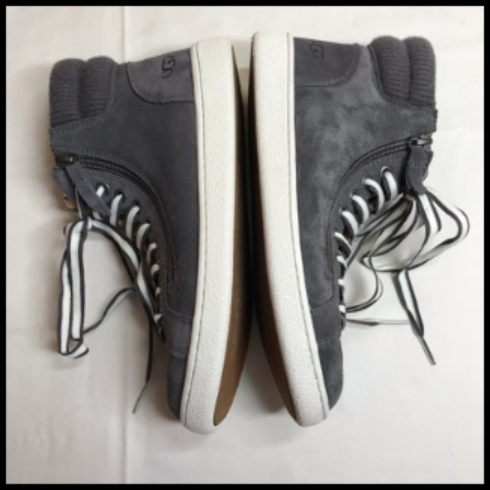 UGG Gray Suede High-Top Sneakers - Picture 4 of 16